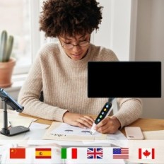 Doprino vertėjas 112 kalbos su OCR funkcija ir skaitymo rašiklis