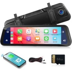 Bezvadu Rimoody spogulis ar atpakaļgaitas kameru un Android karpeplay