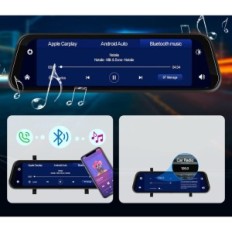 Bezdrátové Rimoody zrcadlo s reverzní kamerou a android CarPlay