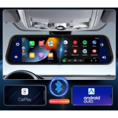 Espelho de Rimoody sem fio com uma câmera invertida e Android Carplay