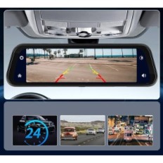 Kabelloser Randood-Spiegel mit einer umkehrenden Kamera und Android-Carplay