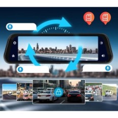 Zrcalo brezžičnega rimoodnega diska z reverzornim kamero in Android Carplay