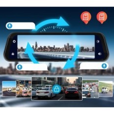 Trådløst Rimoodys speil med et reverseringskamera og Android Carplay