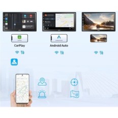 ATOTO A6G2B7PF Multimedia System 7 "från Apple Carplay dubbel-din