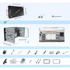 Atoto A6G2B7PF Multimediajärjestelmä 7 " Apple Carplay Double-Din