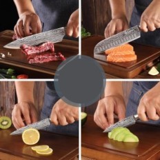 Sunnecko Set van 5-element Keukenmessen voor het koken