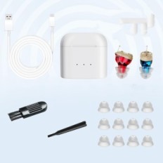 Aide auditive numérique Minica CIC avec chargement USB pour les personnes âgées