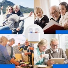 Aiuto acustico digitale Minica CIC con carico USB per anziani