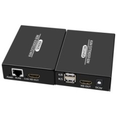 KVM XYKJOBC förlängningskabel av Cat5e Cat6 1080p HDMI USB KVM, 60m