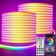 Neon Segrass LED RGB 30 m TAPE med applikationskontroll, vattentät IP65