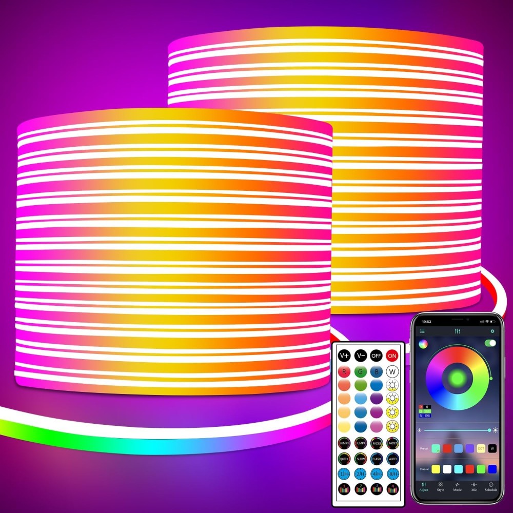 Neon Segrass LED RGB 30 m TAPE med applikationskontroll, vattentät IP65