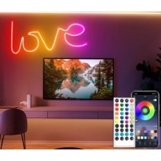 Neon Segrass LED RGB 30 m páska s ovládáním aplikací, vodotěsné IP65