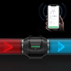 VIVOSUN SMART crescer sistema de cultivo T6 com uma luz aerolight se 200w da lâmpada