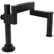 Exhibition tripod under Garoso Crown 30x18x14cm microscope. Handle for precise observation