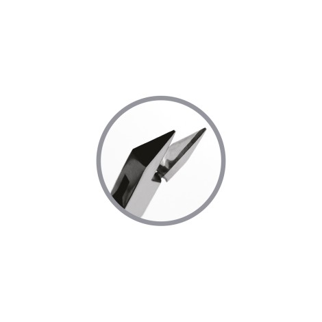 Pince Podoland 03 droite pour podologie et soin des ongles — gros plan lame