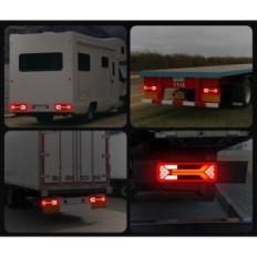 AOHEWEI Zadné LED LED 12/24 V Svetlá pre prívesy a nákladné vozidlá