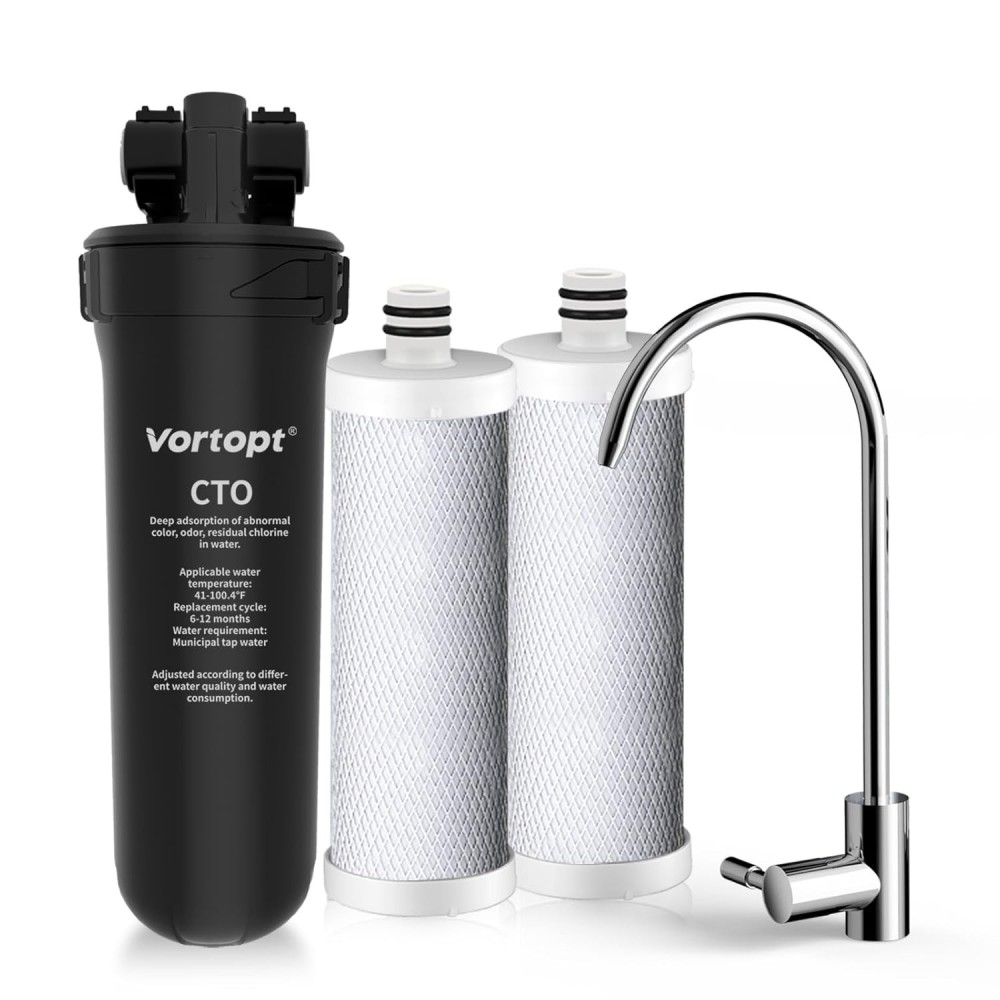 Vortopt Q8-C1 Waterfiltratiesysteem, 19.000 gallons, 2 filters