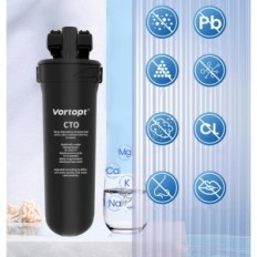 Vortopt Q8-C1 Waterfiltratiesysteem, 19.000 gallons, 2 filters