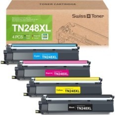 Toner suisse TN248XL Compatible avec Brother HL / MFC / DCP - Kit à 4 packs