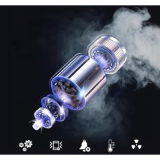 Eine Reihe von schwärzten Tätowierungsmaschinen mit einem Stift und Kartuschen, Silber