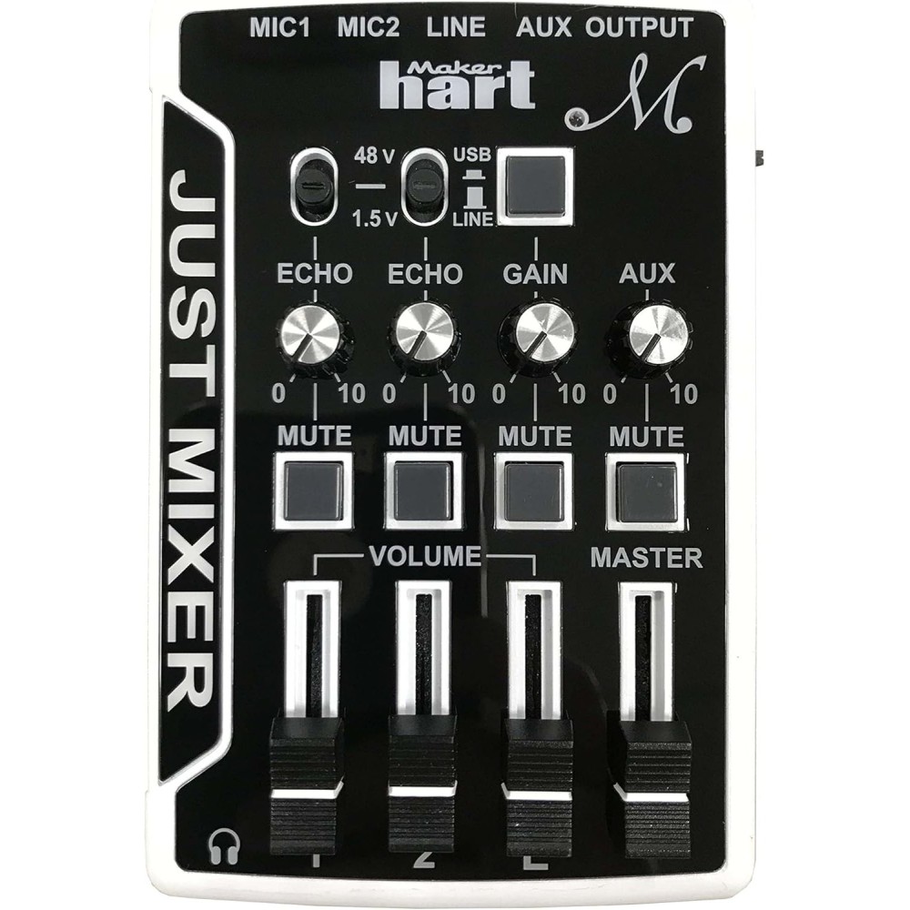 Maker Hart Just Mixer M Mini mikser DJ z przedwzmacniaczem phantom
