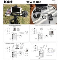 Maker HART JUST MIXER M Mini Mixer DJ with phantom preamplifier