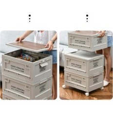 Igtops armoire pliable sur les roues de camping avec couvercle de voiture