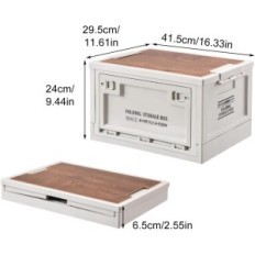 IgTops Foldable cabinet on camping wheels with a car lid