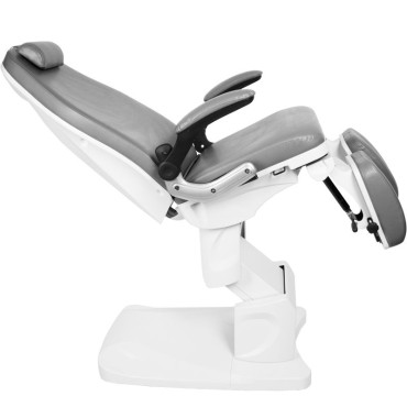 Fauteuil podologie électrique Azzurro 709a 3 moteurs Gris — vue latérale