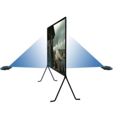 Projekcijski zaslon GT Getco Tech 120 Cali 16: 9 Sklopivi zaslon za projektor s mat površinom za kućno kino