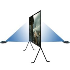 GT GETCO vetítővászon 120 inch 16: 9 összehajtható képernyő vetítőhöz matt felülettel otthoni mozi