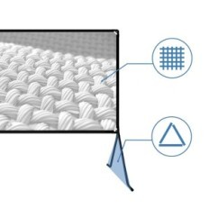 Projection screen GT GETCO TECH 120 CALI 16: 9 Foldable screen for projector with matte surface for home cinema