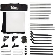 Pantalla de proyección GT GETCO TECH 120 Cali 16: 9 Pantalla plegable para proyector con superficie mate para el cine en casa