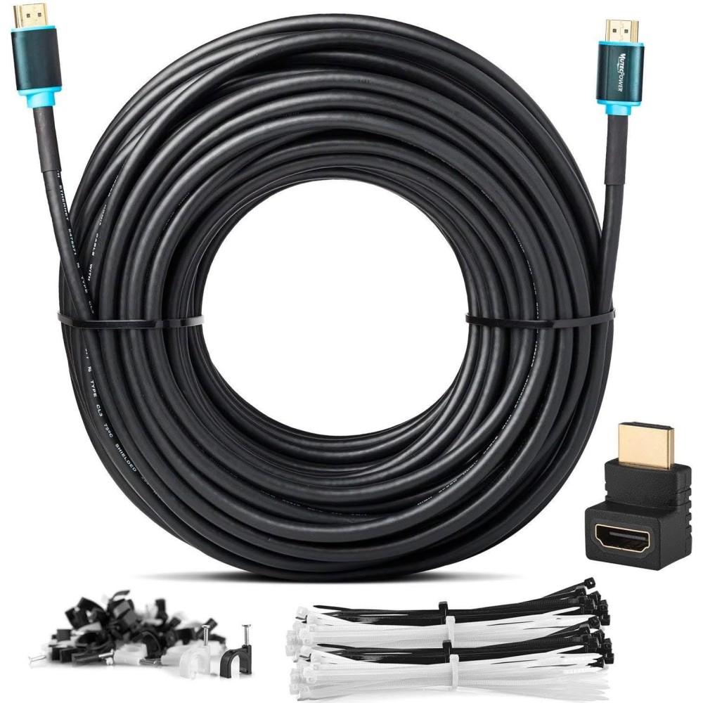 MutecPower tápkábel, HDMI 2.0, 60 Hz, Ultra HD 2160p, 20 méter