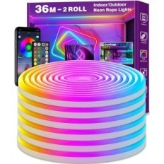 Ušteda energije Inteligentni neon LED Girland Letianai, RGB, IP65, 36 metara