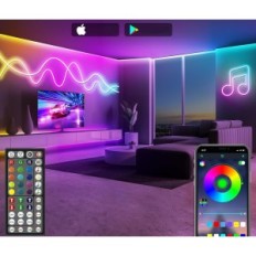 Enerģijas taupīšanas inteliģenta neona LED girland letianspai, RGB, IP65, 36 metri