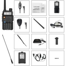 Stazione radio di Pofung, 7,4 W, 3800 mAh, USB, 22 x 15 x 11,7 cm