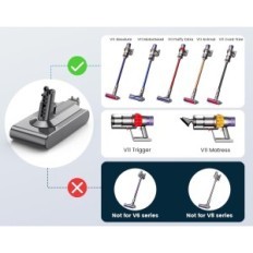 ASUNCELL 3900 mAh akkumulátor Dyson V11, 25,2 V szűrővel és csavarral
