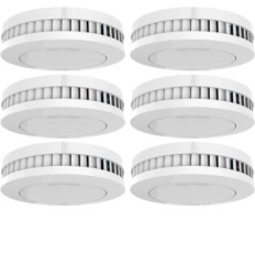 Xindum SM01 Capteur de fumée, 6 PCS, TÜV, Fixation magnétique, 1600 MAH utilisée