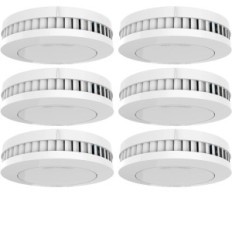 Xindum SM01 Røgføler, 6 stk, TÜV, magnetisk fastgørelse, 1600 mAh, der anvendes