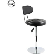 Grozāmais krēsls Furwoo Black Ergonomisks biroja krēsls ar regulējamu augstumu