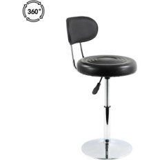 Swivel Chair Furwoo svart ergonomisk kontorsstol med höjdjusterbar