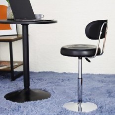 Swivel Chair Furwoo Svart Ergonomisk Kontorstol Med Høydejusterbar