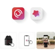 Automatický držák na mobilní telefon s mobilním telefonem s rychlostí 360 °