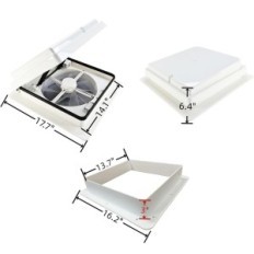 Fã para Dahoo RV 2012 14 ", 40 W, 12 V, 25 dB