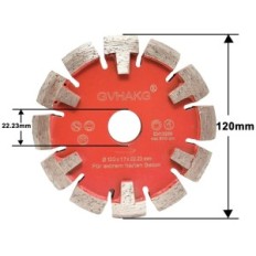 Diamond Gvhakg Tuck točka, 120x17x12x22,23mm za rezanje građevinskih materijala
