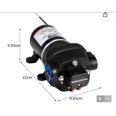 Vevor trykmembranpumpe, 12V, 10 l / min, 1,17 bar, udstilling