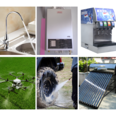 Pompa a membrana a pressione vettoriale, 12V, 10 l / min, 1.17 bar, mostra