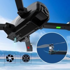 Dron med GPS Hannviv H330S, 4K, FPV 5G, 44 minuters flygning, 22 x 19,5 x 4,5 cm, 249 g