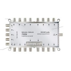 Schwaiger 715224 SAT splitter with 16 outputs to the satellite signal distribution in buildings